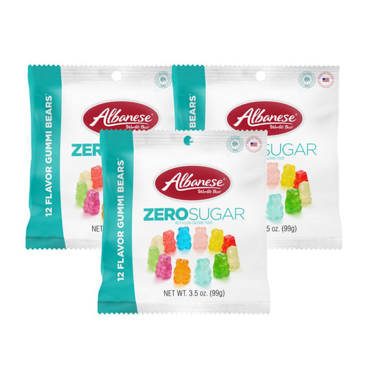 3 Pack-12 Flavor Zero Sugar Gummy Bears